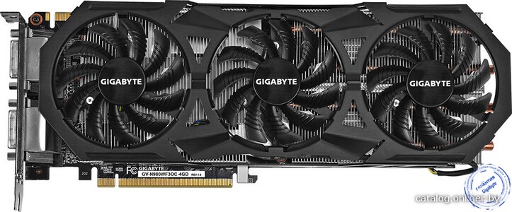 видеокарт Gigabyte GeForce GTX 980 WindForce 3 OC